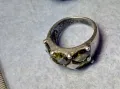 ШАРМАНТЕН СКЪПОЦЕНЕН СРЕБЪРЕН ПРЪСТЕН МАТИРАНО СРЕБРО 925 с ЮВЕЛИРНО ФАСЕТИРАН ПЕРИДОТ ОЛИВИН 42680, снимка 8