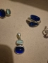 само днес сребърен комплект с котешко око, снимка 4