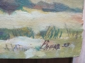 Красива Картина масло, платно , подпис, 50х40см., снимка 3