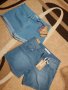 Дънкови къси панталонки размер S, снимка 1 - Къси панталони и бермуди - 41699830