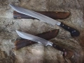 Масивен Нож,Острие Каракулак с Дървена Кания за Възстановки, снимка 6