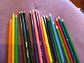 Цветни моливи маркови 22 броя Класик-Меморис-Каляка Маляка, снимка 1 - Ученически пособия, канцеларски материали - 44404071