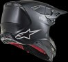НОВА каска на ALPINESTARS черен мат , размер XL Supertech M8 Solid MX, снимка 7