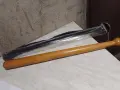 Дървена бухалка от бук нова с калъф от юта за носене 60 см дължина, снимка 2