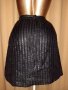 Vero Moda XL Черна кожена пола на изрязани кръгове , снимка 1