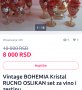 Гарафа бутилка ръчно  рисувана, снимка 8