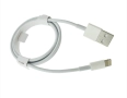 Кабел Lightning към USB, за iPhoneX, Apple, A1480, 1 м, бял, снимка 1