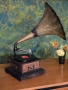 Антикварен грамофон His Master’s Voice (HMV) - истинска музикална класика от началото на XX век., снимка 9