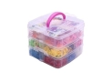 Пластмасов куфар с ластички, 4500 бр в комплекта, снимка 7
