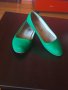Зелени балеринки, снимка 1 - Дамски ежедневни обувки - 41488197