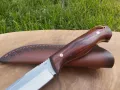 Висококачествен ловен нож D2,фултанг с кожена кания, снимка 4