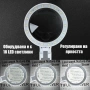 Професионална увеличителна ръчна и настолна лупа с LED осветление 4X акумулаторна USB за четене, снимка 2