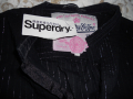 Superdry Оригинална дамска риза със сребристи нишки размер Л