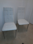 Нови, бели, кожени столове 2бр. 89лв! Спешно и изгодно!, снимка 1 - Столове - 44613607