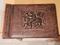 стар красив кожен албум, снимка 1