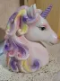 Красив порцеланов еднорог-касичка, снимка 3