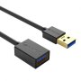 Кабел USB3.0 Удължител Мъжко - женско 1.5м Orico U3-MAA01-15-BK3 Черен Cable USB3.0 type A-A M/F, снимка 1