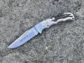 Оригиналният немски сгъваем джобен нож Puma Marmota Stag Handle. 821017, снимка 4