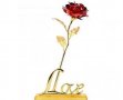 24K Gold Rose Златна роза Луксозен подарък за Св. Валентин , 8-ми март, снимка 15