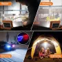 MUEZDUR 100W преносима работна светлина, 466 LED 10000 LM, 5 режима, USB и соларно захранване, снимка 7