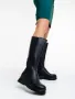 ПРОМО ! Дамски стилни ботуши с ластик черно , снимка 2