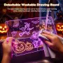 Нова LED светеща дъска за рисуване 16”, 2 панела, акумулаторна, STEAM игра Идеален подарък, снимка 3