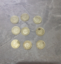 9 броя монети от 20 стотинки , снимка 1 - Колекции - 44823035