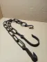 Соц Стара Ръчно Кована Верига Синджир За Огнище., снимка 4