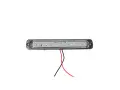 Мигащ LED габарит с рефлектор 12 LED 12-24V жълто-бял, снимка 1