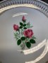Немска десертна чиния с рози, снимка 2