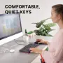 Нова Жична мини клавиатура Perixx PERIBOARD-422 с USB-C и конектор USB Type-C, снимка 6