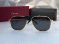 Cartier мъжки слънчеви очила с кожа, снимка 8