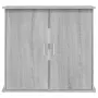 vidaXL Поставка за аквариум, сив сонома, 81x36x73 см, инженерно дърво, снимка 5