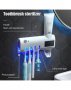 Соларен диспенсър за паста за зъби с UV стерилизатор за четки, снимка 1 - Други - 34120277