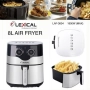 Фритюрник с горещ въздух Lexical Airfrier LAF-3004, 8L, 1300W, инокс, снимка 7
