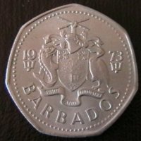 1 долар 1973, Барбадос, снимка 1 - Нумизматика и бонистика - 34371613