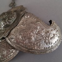 Възрожденски Сребърни перфектни пафти носия пафта Македония, снимка 5 - Антикварни и старинни предмети - 39380353
