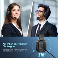 слушалки Bluetooth с микрофон, USB, TECKNET, внос от Германия, снимка 9 - Слушалки, hands-free - 34847302