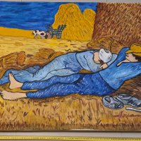  Van gogh ,Винсент  Ван Гог replica,реплика масло и акрил , снимка 9 - Картини - 41143637