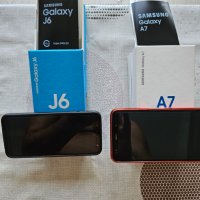 Samsung A7 и J6- с кутии и зарядни., снимка 1 - Samsung - 41894096