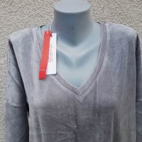 3XL Нова  блуза Sheego в сиво, снимка 2 - Блузи с дълъг ръкав и пуловери - 35746837