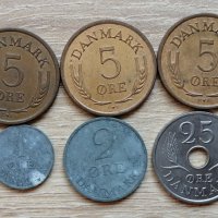 Лот 6 монети ДАНИЯ  л44, снимка 1 - Нумизматика и бонистика - 33793045
