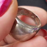 Масивен сребърен пръстен проба 925 и Житен клас , снимка 7 - Пръстени - 44252740