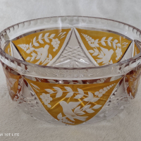 Кристална купа - "Бохемия", снимка 1 - Антикварни и старинни предмети - 36283662