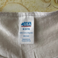 Бял мъжки потник с американското знаме 100% памук 🇺🇸 , снимка 3 - Тениски - 44767593