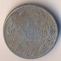 Никарагуа 5 центаво 1912 година, тираж 460 хиляди, снимка 2 - Нумизматика и бонистика - 36034351