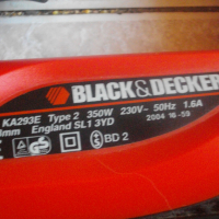 Оригинален Английски 350 Вата-Мини Лентов Шлайф-Електрическа Пила-Black Decker K293E-Почти Нов, снимка 4 - Други инструменти - 36327796