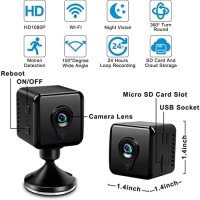 Нова Шпионска мини скрита камера за сигурност наблюдение охрана дом 4K HD, снимка 2 - Други - 41427455