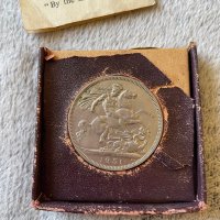 Стара монета 5 шилинга Джордж VI 1951 с послание , снимка 3 - Нумизматика и бонистика - 41836732