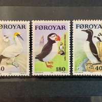 1556. Фарьорски Острови 1978 ~ АFA-30/32 : “ Фауна. Птици.”, **, MNH, снимка 1 - Филателия - 40669747